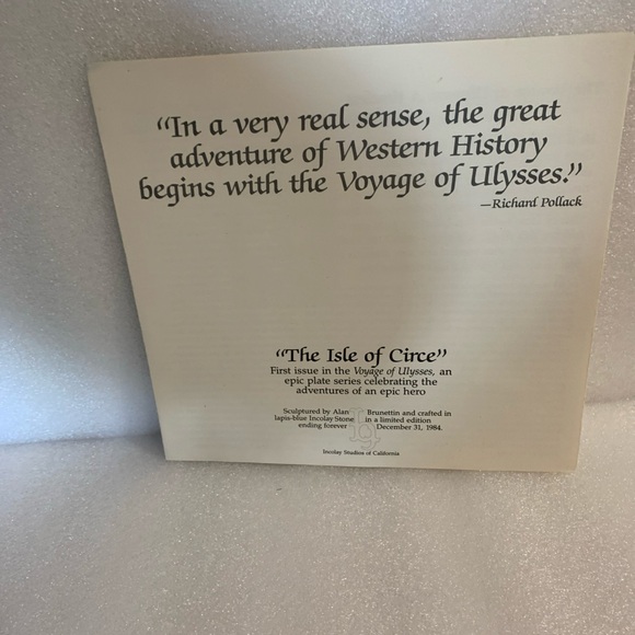 Blue and White Decorative Plate - Picture 5 of 7